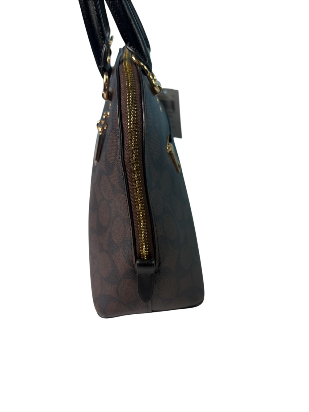COACH 2558 KATY SATCHEL IN SIGNATURE BROWN/BLACK - Picture 4 of 10